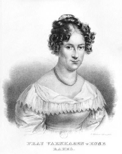 Portrait of Rahel Varnhagen von Ense, born Levin, engraved by Gottfried Kustner by Moritz Michael Daffinger